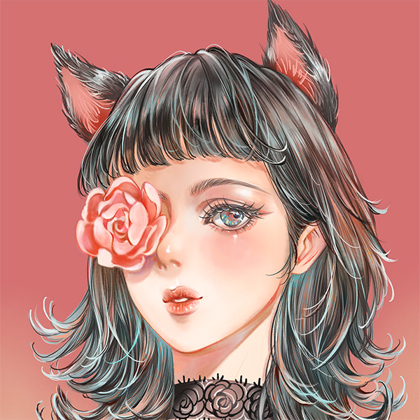 猫耳与玫瑰